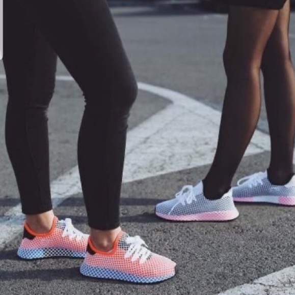 adidas deerupt red blue